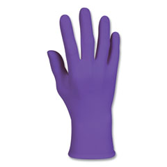 PURPLE NITRILE Exam Gloves, 242 mm Length, Small, Purple, 100/Box