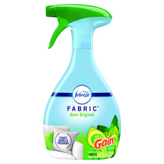 FABRIC Refresher/Odor Eliminator, Gain Original, 23.6 oz Spray Bottle, 4/Carton