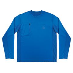 Chill-Its 6689 Cooling Long Sleeve Sun Shirt with UV Protection, Small, Blue, Ships in 1-3 Business Days