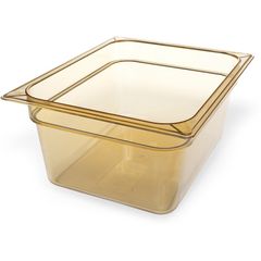 StorPlus High Heat Food Pan, 8.7 qt, 10.38 x 12.75 x 6, Amber, Plastic