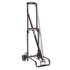 Luggage Cart, 125 lb Capacity, 13 x 10 Platform, Black Steel