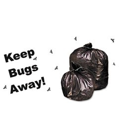 Insect-Repellent Trash Garbage Bags, 30gal, 2mil, 33 x 40, BLK, 90/Box