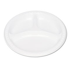 Plastic Dinnerware, Compartment Plates, 9