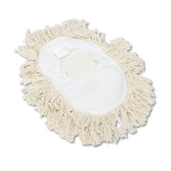 Wedge Dust Mop Head, Cotton, 17 1/2l x 13 1/2w, White