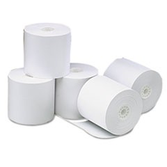 Direct Thermal Printing Paper Rolls, 3.13" x 273 ft, White, 50/Carton