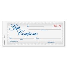  Gift Certificates 