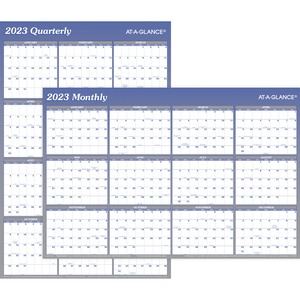 At-A-Glance Vertical Horizontal Reversible Erasable Wall Calendar