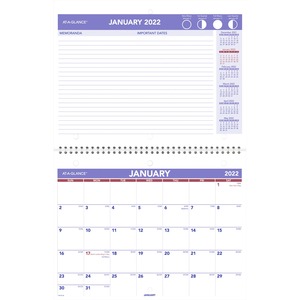 At-A-Glance Desk Wall Calendar
