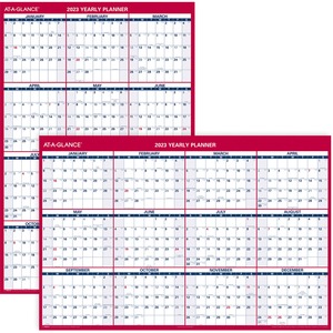 At-A-Glance Vertical Reversible Horizontal Erasable Wall Calendar
