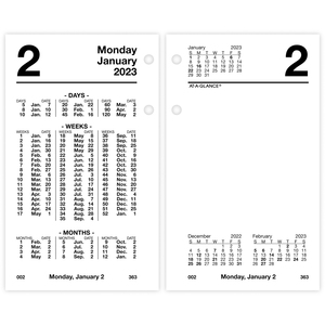 At-A-Glance Financial Daily Desk Calendar Refill