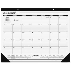 At-A-Glance Classic Style Mthly Desk Pad Calendar