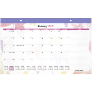 At-A-Glance Watercolors Monthly Desk Pad