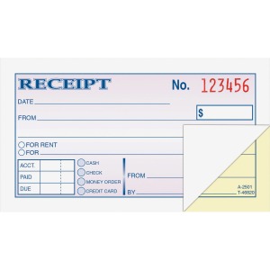 Adams Money/rent Receipt Books