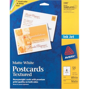 Avery® Matte Textured Postcards