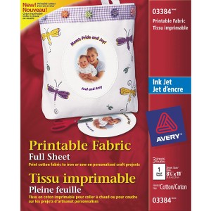 Avery Printable Fabric Sheets