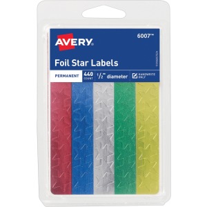 Avery® Assorted Foil Star Labels