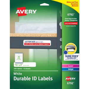 Avery® Permanent Durable ID Labels with Sure Feed(R) Technology