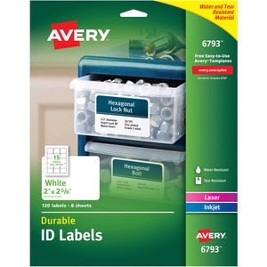 Avery® Permanent Durable ID Labels with Sure Feed(R) Technology