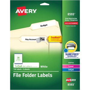 Avery® TrueBlock File Folder Labels