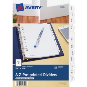 Avery® A-Z Preprinted Tab Dividers