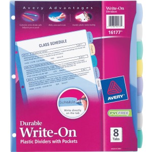 Avery® Write & Erase Pocket Dividers