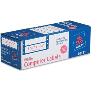 Avery Continuous Form Computer Labels