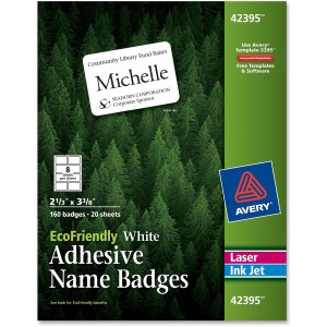 Avery® Eco-friendly Premium Name Badge Labels