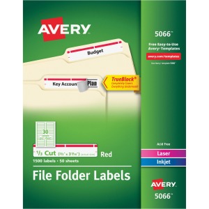 Avery® TrueBlock File Folder Labels