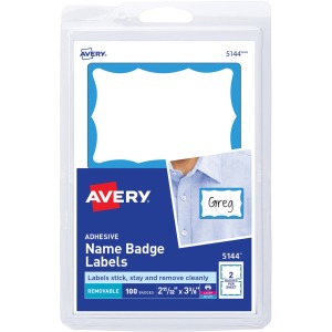 Avery® Border Print or Write Name Tags