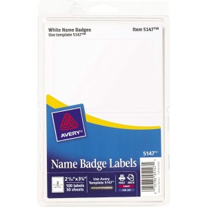 Avery® Print or Write Name Badge Labels