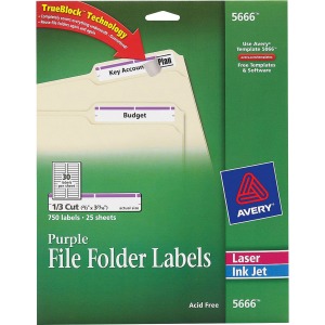 Avery® TrueBlock File Folder Labels