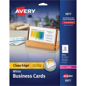 Avery Clean Edge Business Cards