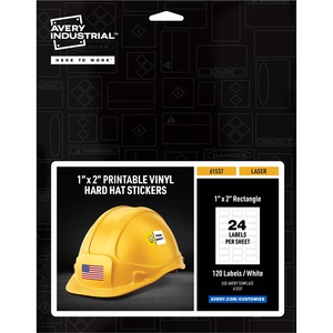 Avery® Printable Hard Hat/Helmet Vinyl Stickers