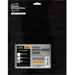 Avery® UltraDuty Hazard Warning Tag Kit