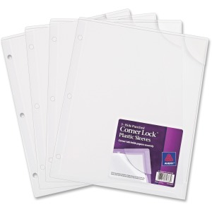 Avery® Corner Lock Plastic Sleeves