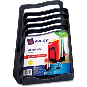 Avery® Five Slot Plastic Adjustable File Rack