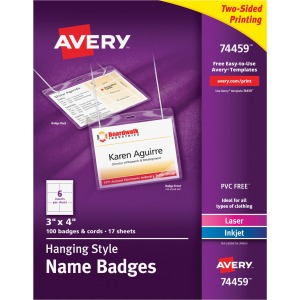 Avery® Hanging-Style Name Badges