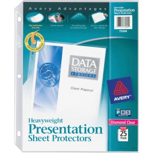 Avery® Heavyweight Sheet Protectors -Acid-free