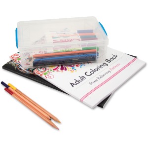 Advantus Clear Large Pencil Box