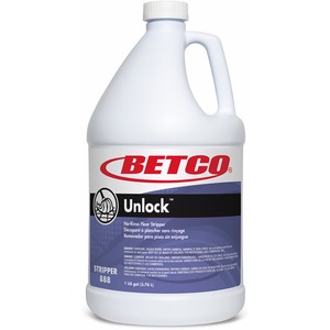 Betco Unlock Floor Stripper, 1 Gallon, Pack Of 4