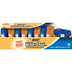 BIC Wite-Out Brand EZ Correct Correction Tape, 39.3 Feet