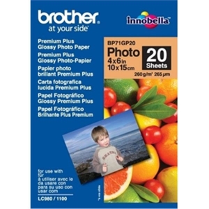 Brother High Gloss Inkjet Paper (4" x 6") (20 Sheets/Pkg)