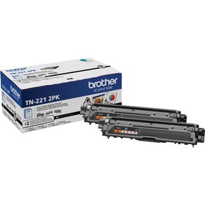 Brother TN221 Original Standard Yield Laser Toner Cartridge - Twin-pack - Black - 2 / Box