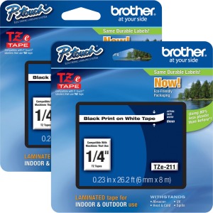 Brother P-touch Tze Laminated Tape Cartridges