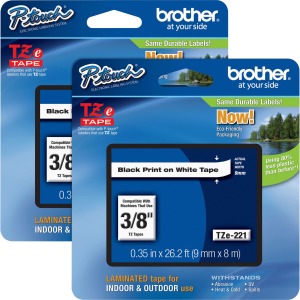 Brother P-touch Tze Laminated Tape Cartridges