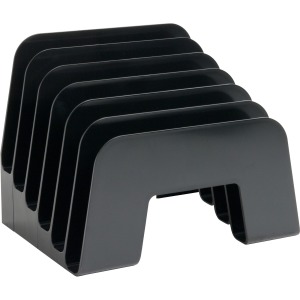 Business Source 6-slot Inclined Desk Step Sorter