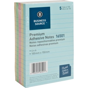 Business Source Ruled Adhesive Notes