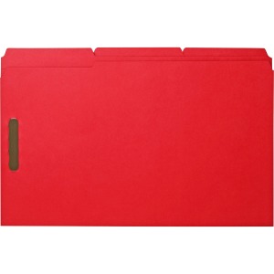 Business Source 1/3 Tab Cut Legal Recycled Fastener Folder