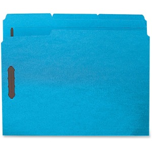 Business Source 1/3 Tab Cut Letter Recycled Fastener Folder