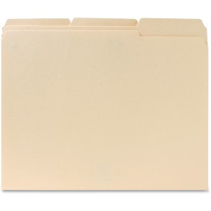 Business Source 1/3 Tab Cut Letter Recycled Classification Folder